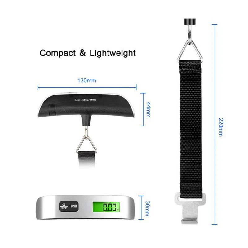 50kg Digital Luggage Hanging Scale