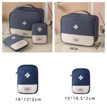 3-Piece Portable First Aid Storage Bag Set