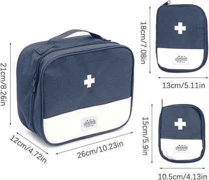 3-Piece Portable First Aid Storage Bag Set