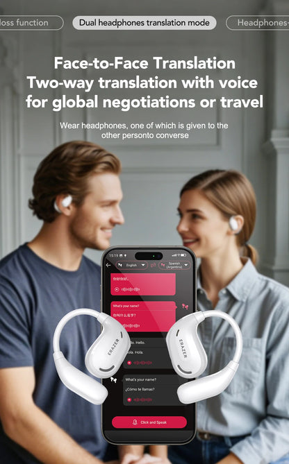 AI-Instant Translator Bluetooth Earbuds 134 Languages