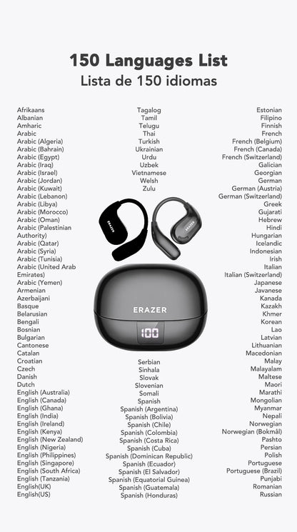 AI-Instant Translator Bluetooth Earbuds 134 Languages
