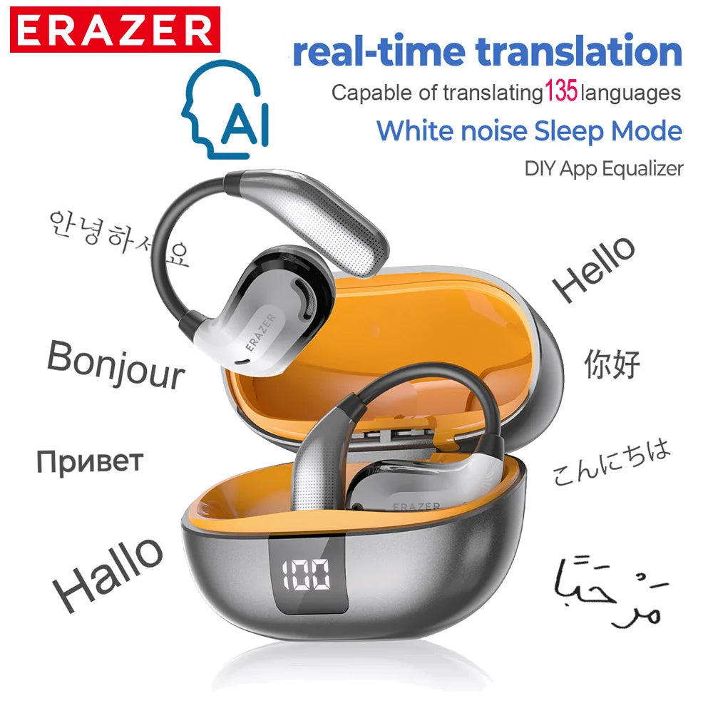AI-Instant Translator Bluetooth Earbuds 134 Languages